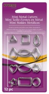 Premo! Mini Metal Cutters, 12 Unique Designs
