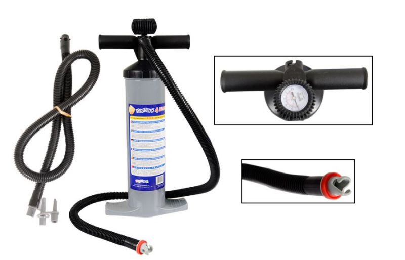 Dual Action Auto Two Stage Pump W/ Pressure Gauge