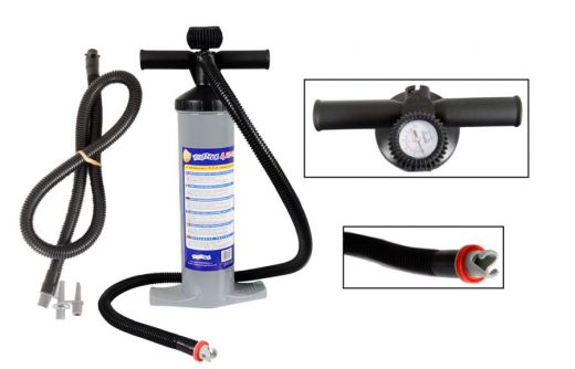 Dual Action Auto Two Stage Pump with Pressure Gauge