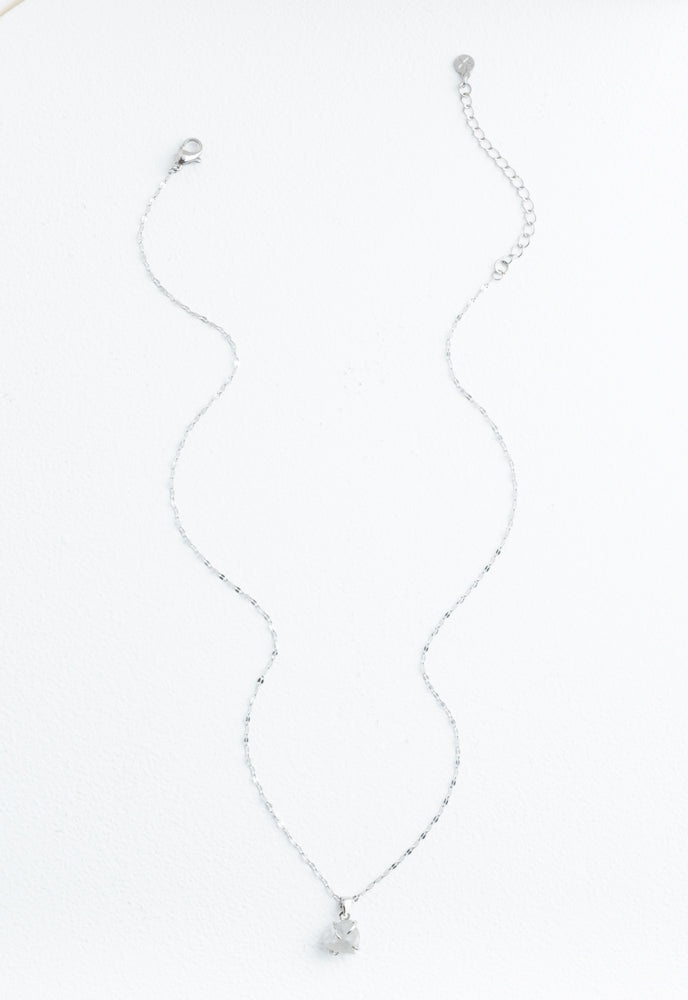 Shine Silver Necklace In Dusk