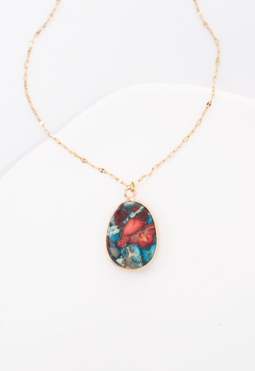 Mosaic Jasper Necklace