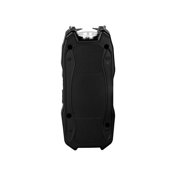 Hot Shot Stun Gun With Flashlight And Battery Meter - Black