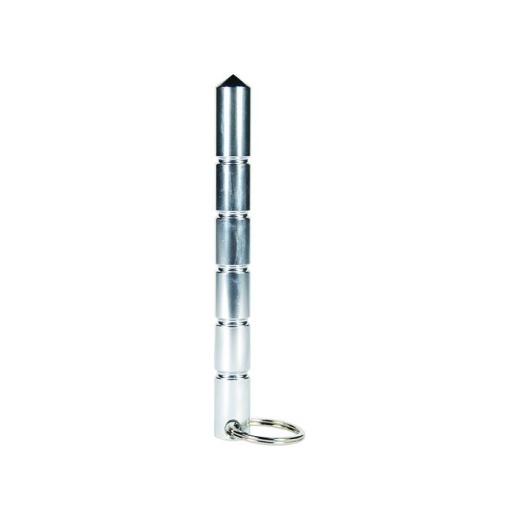 Aircraft-Grade Aluminum Keychain Kubotan Silver