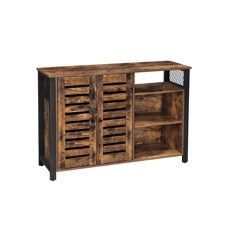 2 Doors Industrial Rustic Brown Sideboard Cabinet