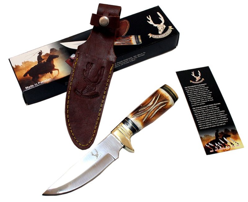 9.5" Wholesale Hunting Knife Bone Handle Skinner Knife