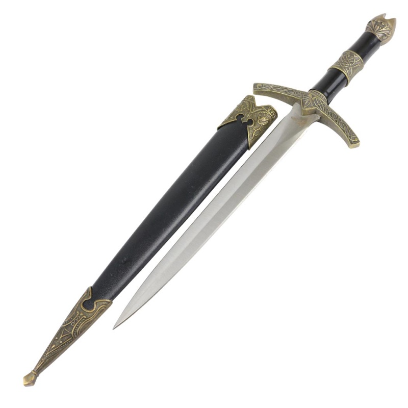 Theboneedge 12" Medieval Historical Short Sword Roman Dagger Knife With Scabbard