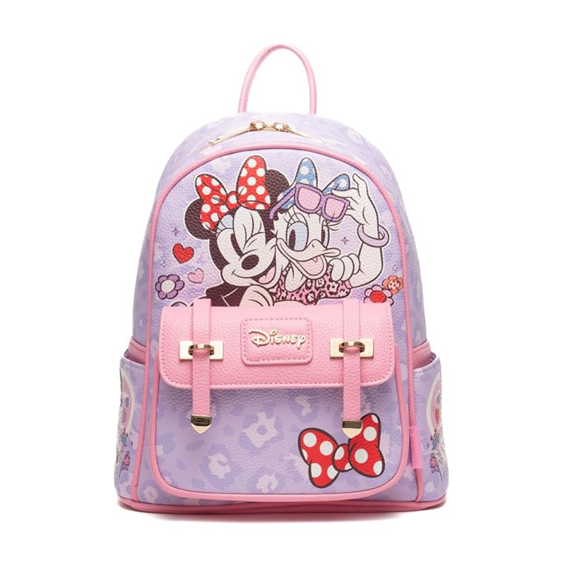 Disney Minnie 11" Mouse And Daisy Duck Best Friends Vegan Leather Mini Backpack