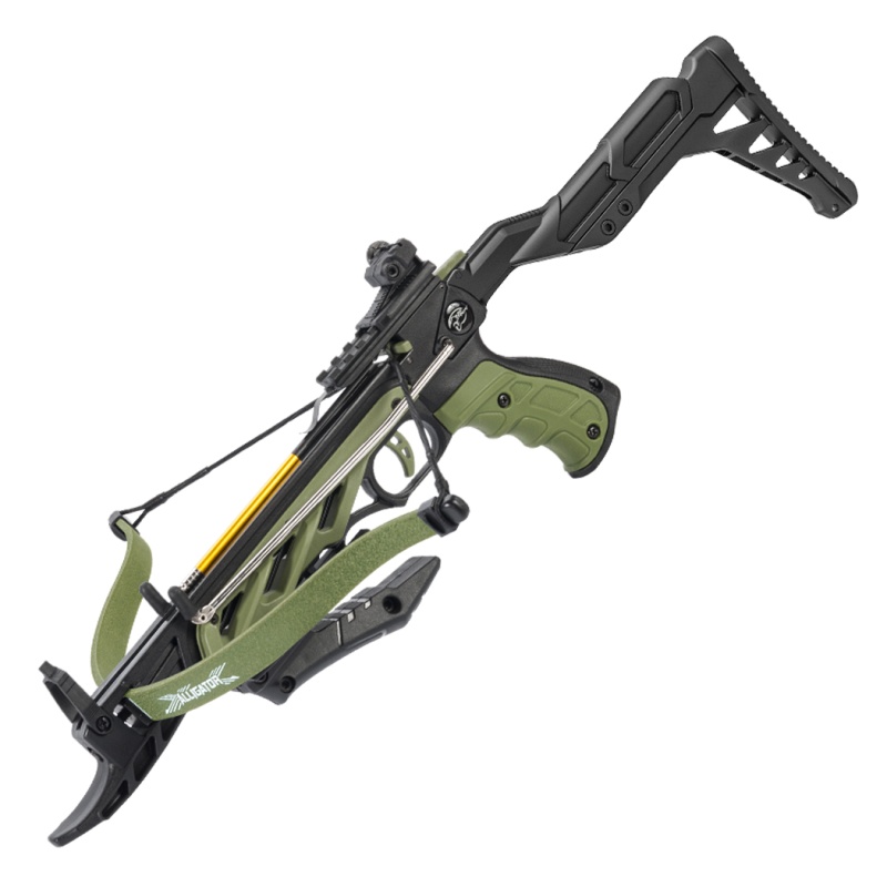 Man Kung 80 Lbs Green Professional Alligator Recurve Pistol Crossbow 185 Fps
