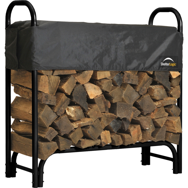 Heavy Duty Firewood Rack, 4 Ft