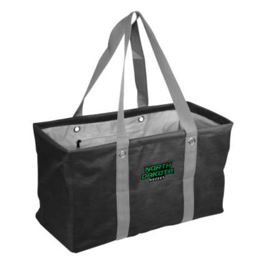 North Dakota Hockey Text Logo Caddy Tote