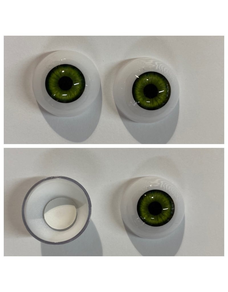 Just Sculpt Acrylic Eyes 22Mm Green (Pair)