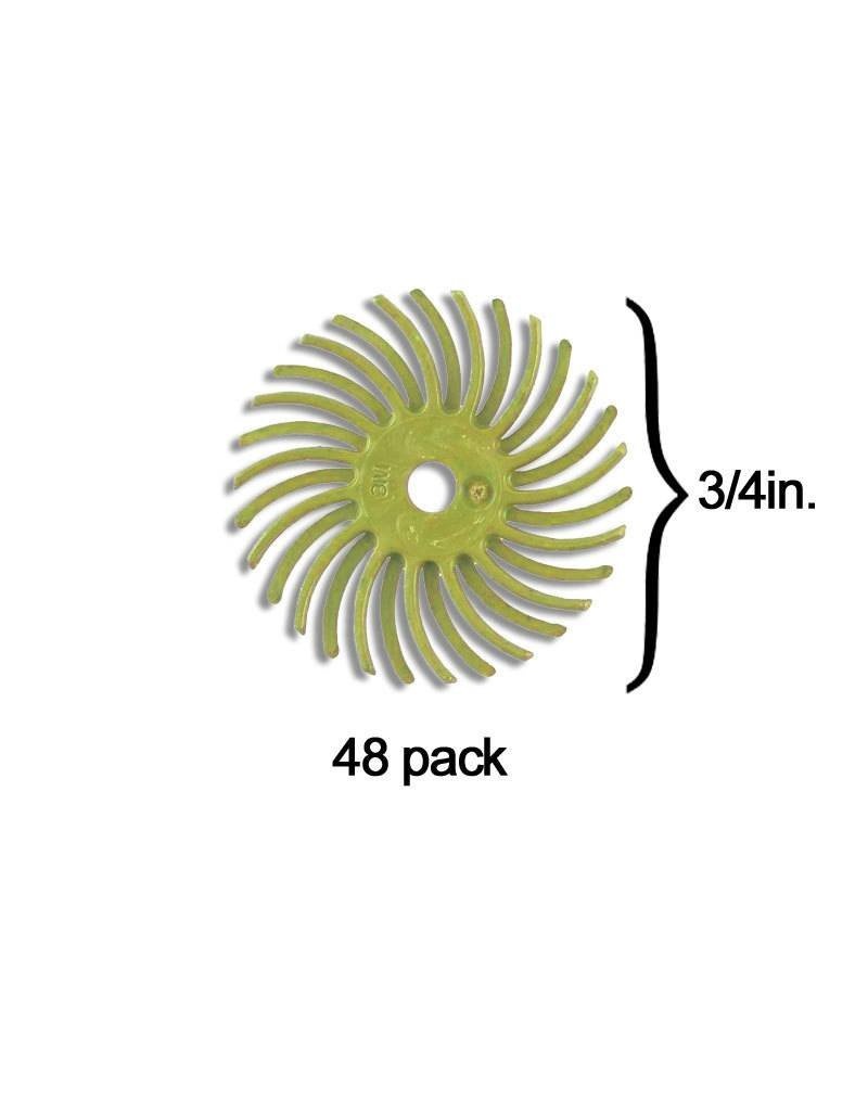 3M 3M Radial Bristle Disc 3/4'' Yellow 80Grit (48 Pack)