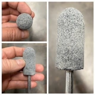 Norton Silicon Carbide Mounted Stone #21L Bullnose 2X1"d (1/4" Shank)