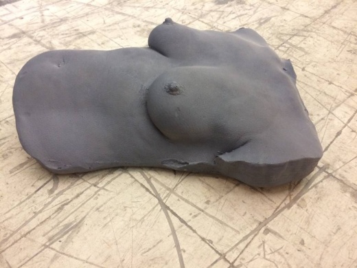 Just Sculpt Foam Female Torso (Boobs) for Sculpting and Prosthetic Generation