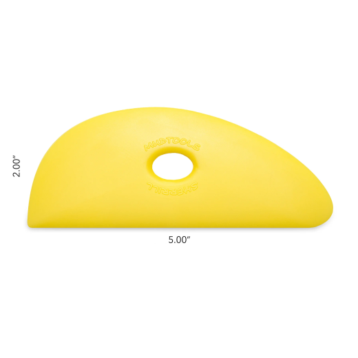 Mudtool #3 Polymer Ribs Style : Yellow Soft