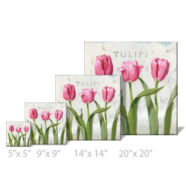Tulip Trio Giclee Wall Art