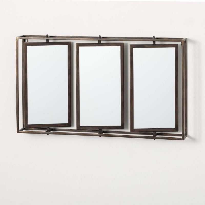 Rectangular Triple Wall Mirror
