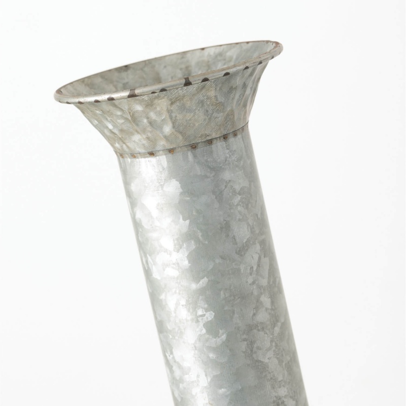 Metal Vase On Stake