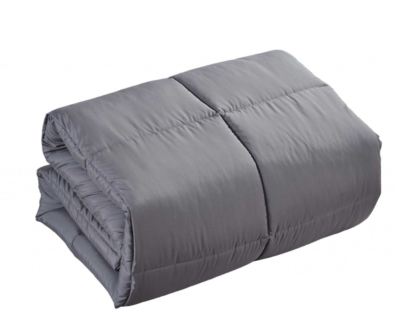 Dark Gray California King Down Alternative Comforter