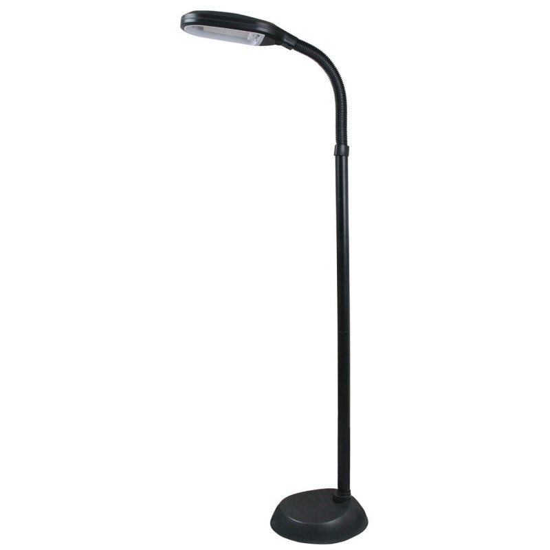 Black 5-Feet 1300 Lumens Sunlight Floor Lamp With 27-Watt Bulb