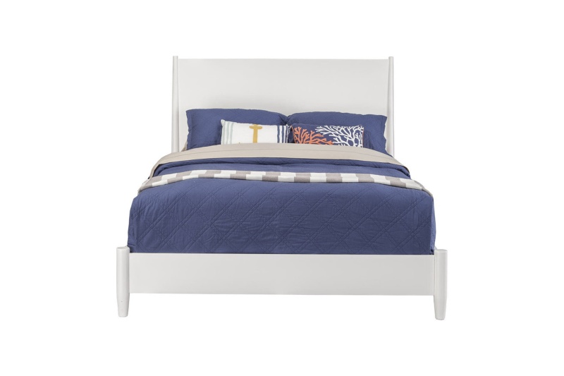 White Solid And Manufactured Wood King Bed