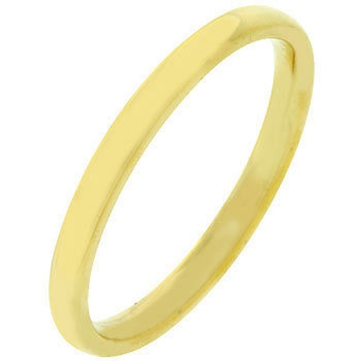 2mm IPG Gold Stainless Steel Wedding Band