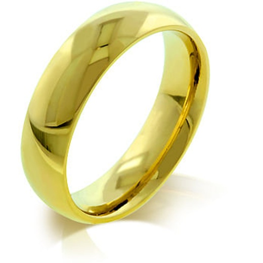 5mm IPG Gold Stainless Steel Band