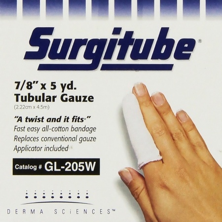 Surgitube Tubular Gauze White Size 2 7/8"X5yds 12/Box