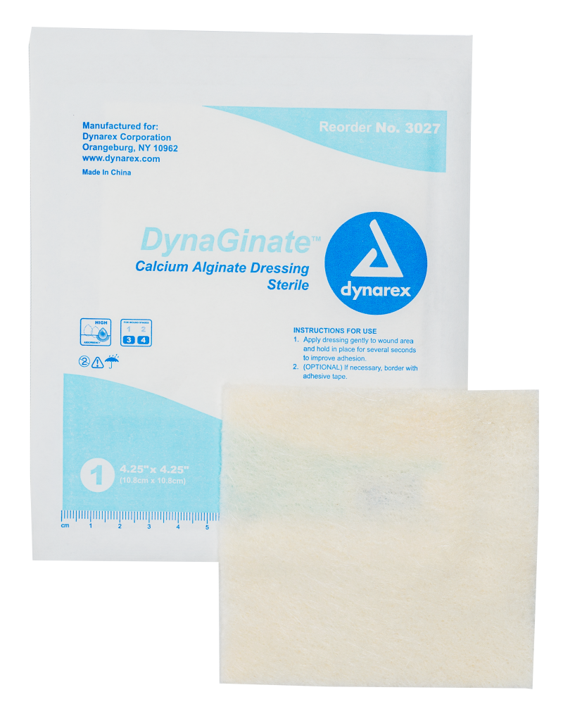 Dynaginate Calcium Alginate Dressing 4.25"X4.25" 10/Bx 12 Bx/Cs