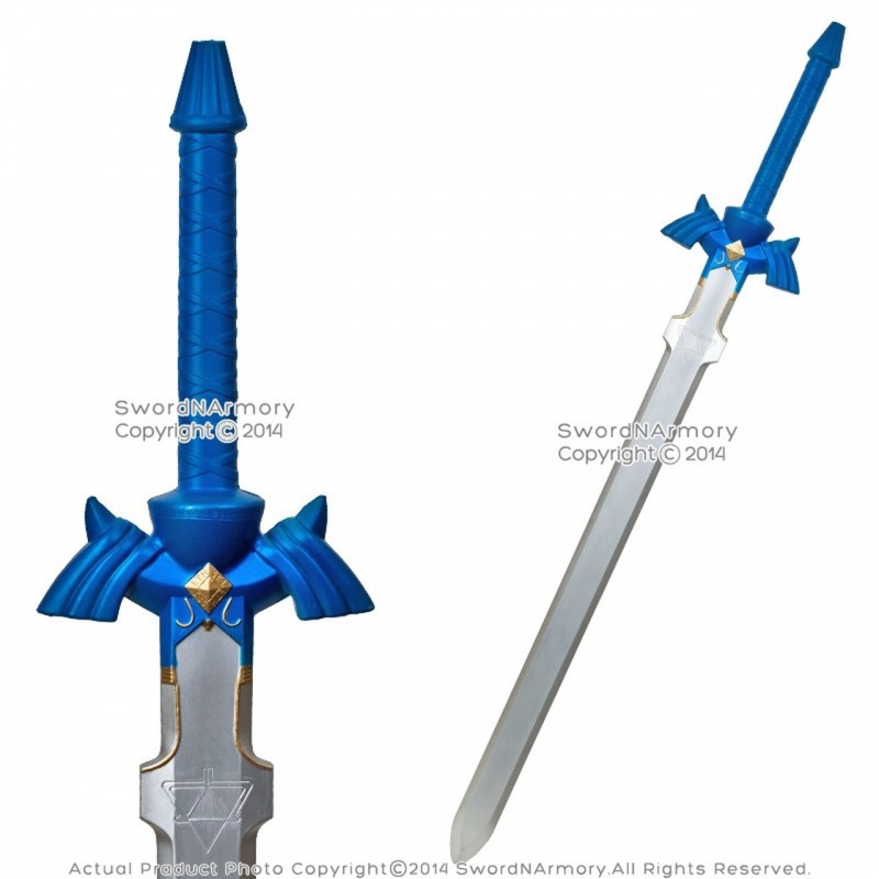 41" Blue Zelda Foam Swod Hero Link Hylian Fantasy Katana Larp Cosplay Roleplay