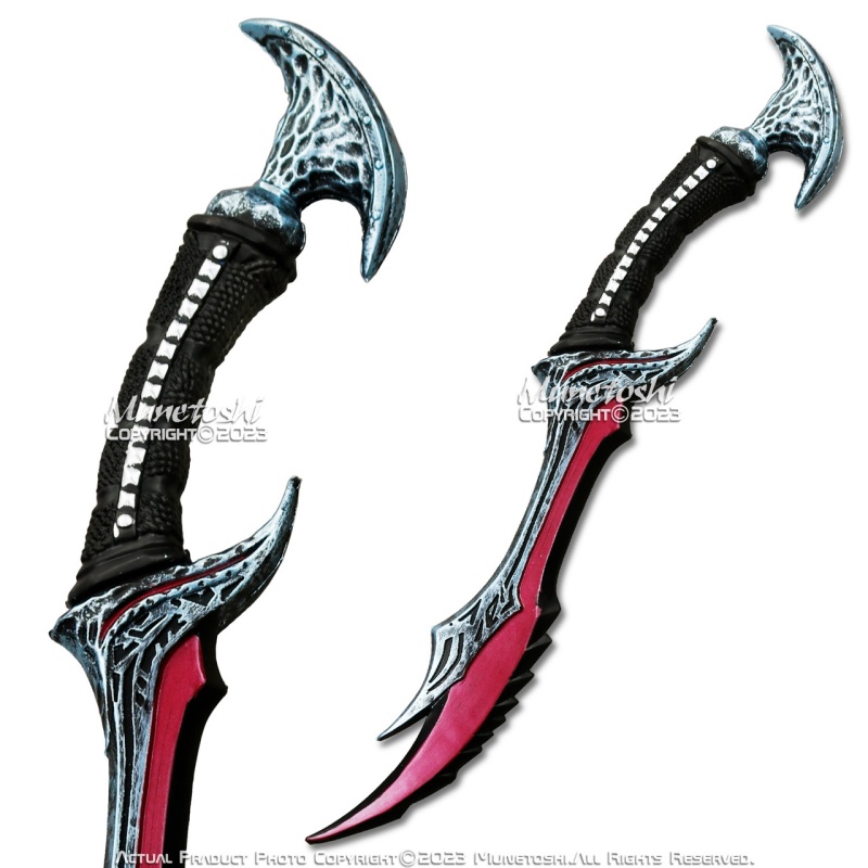 19.5" Daedric Dagger Skyrim Rogue Elder Medieval Fantasy Video Game Cosplay Prop