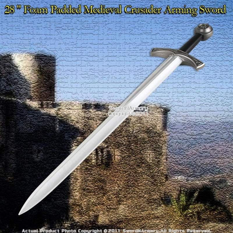28" Foam Padded Medieval Crusader Arming Sword