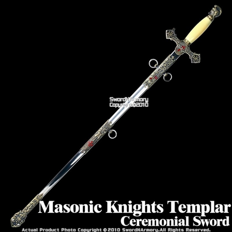 Masonic Knight's Templar Ceremonial Sword Antiqued