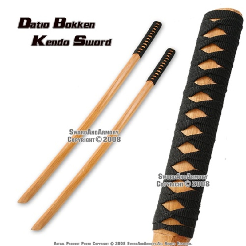 Set of 2 40" Hardwood Datio Bokken Practice Swords