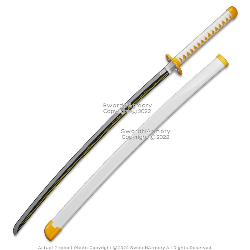 40" Abs Plastic Blade Zenitsu Agatsuma Nichirin Katana Samurai Sword