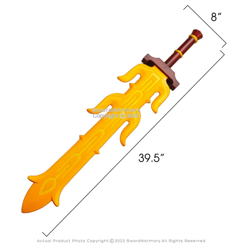 39.5" Great Flameblade Sword Zelda Link Fire Fantasy Video Game Cosplay Prop