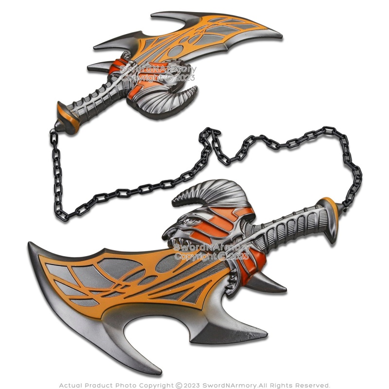 17" Foam Chain Blades Of Exile Kratos War Athena Sparta Fantasy Video Game Prop