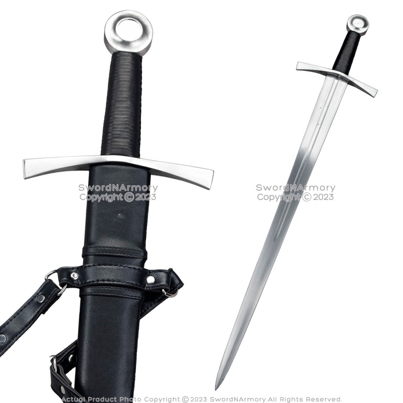 35” Function Arming Sharp Sword Medieval Full Tang 1060 Steel Xvi Type J1