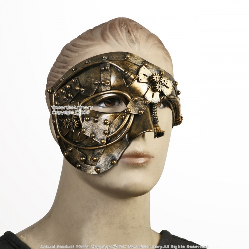 Steampunk Phantom Masquerade Mask Wearable Cosplay Costume Events Prop