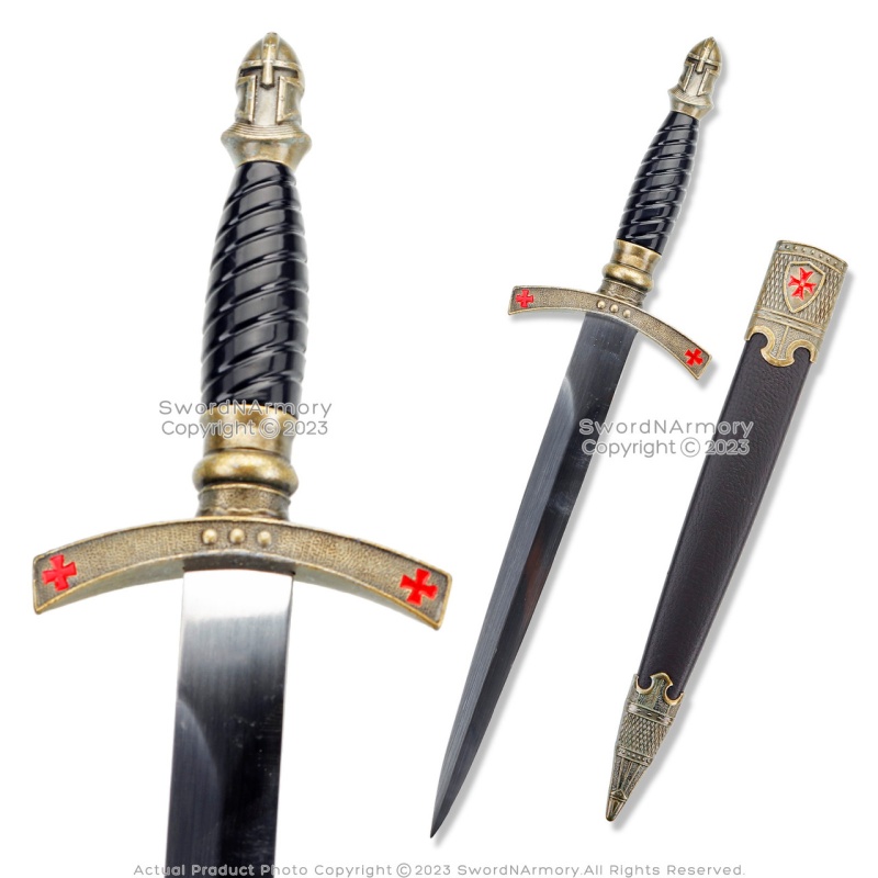 15" Knight Family Dagger Father Sons Stainless Steel Decorative Style 2