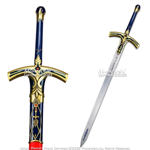 46" Caliburn Stainless Steel Artoria Fate Saber Long Sword Fantasy Anime Cosplay