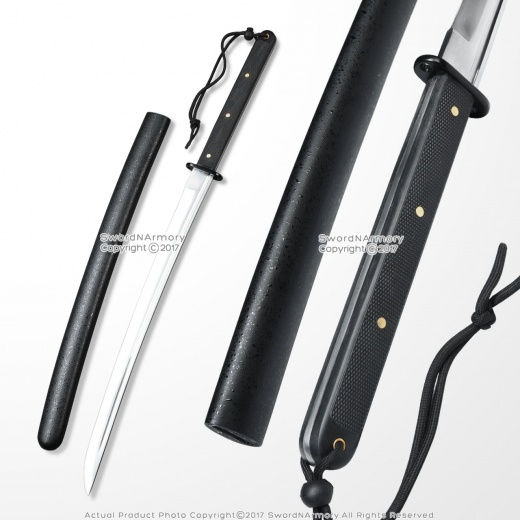 29" Tactical Wakizashi Functional Modern Samurai Short Sword 1045 Steel Sharp