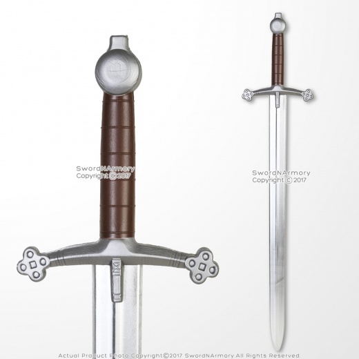 41" Medieval Scottish Claymore Sparkfoam Foam Sword W/ Chrome Blade Larp