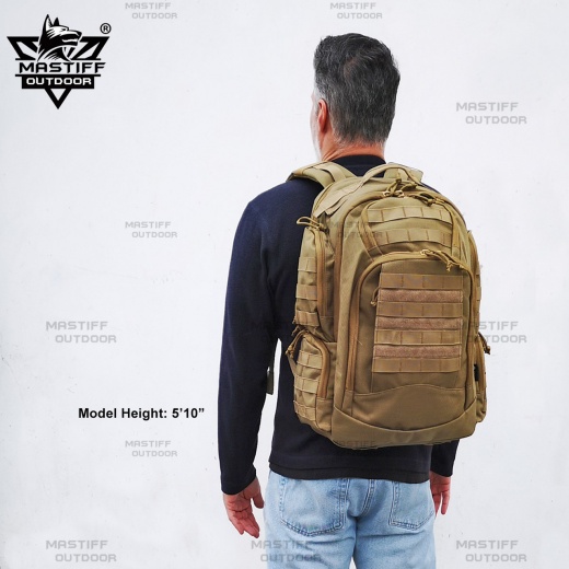 Mastiff Outdoor Backpack 3 Day Multifunction Hiking Camping Tactical School Office Travel