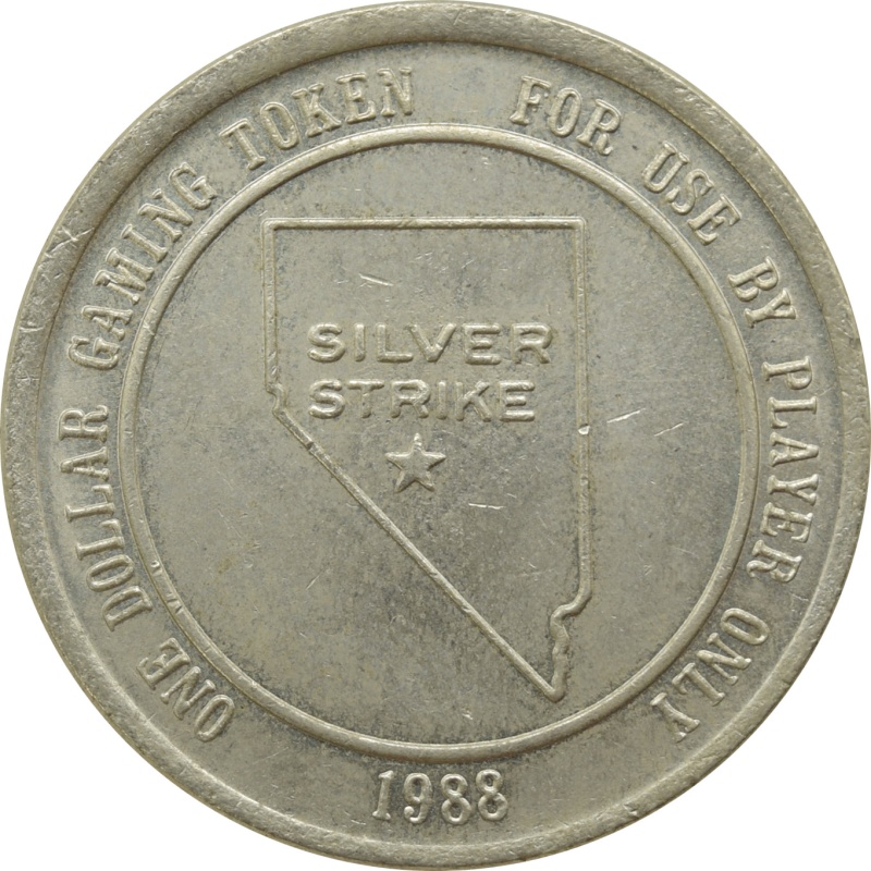 Silver Strike Casino Tonopah Nv $1 Token 1988