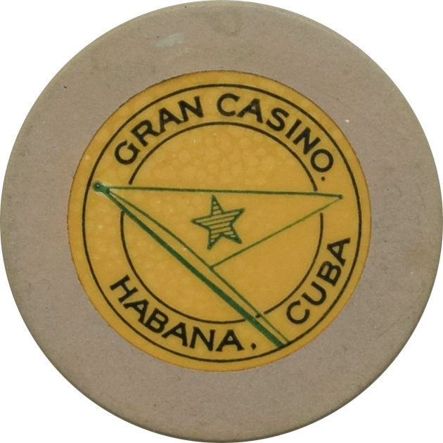 Gran Casino (De La Playa De Marianao) Habana Cuba Grey Chip