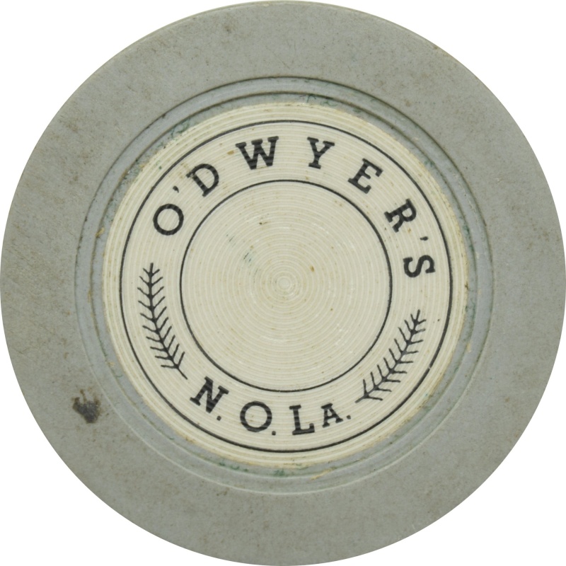 O'dwyer's Illegal Casino New Orleans Louisiana Grey Roulette Chip
