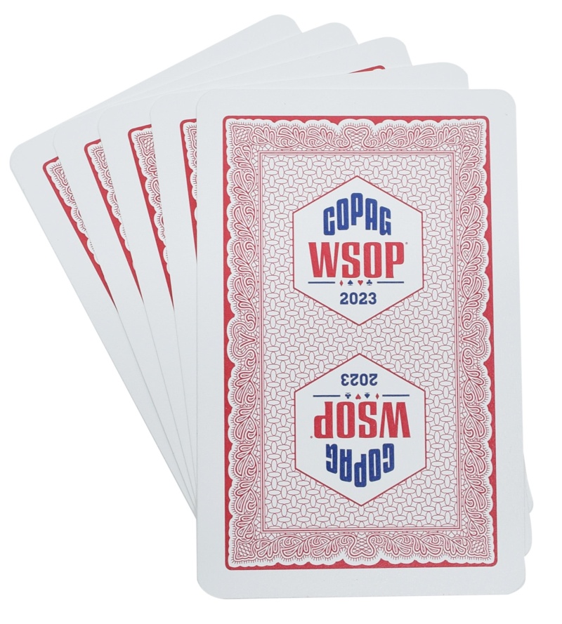Copag Wsop 2023 New Red 100% Plastic Playing Cards - Narrow Size (Bridge)