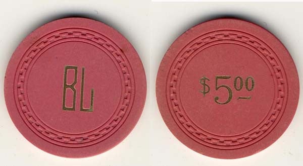 Fred's Bar Casino Pahrump Nevada $5 Chip 1948