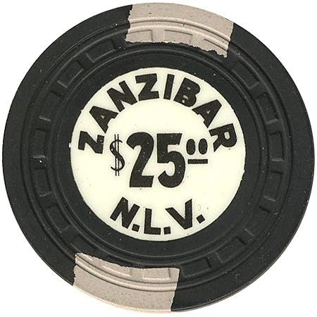 Zanzibar Casino N. Las Vegas Nevada $25 Chip 1962